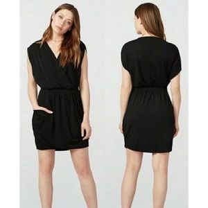 Rachel Roy Draped Black Dress